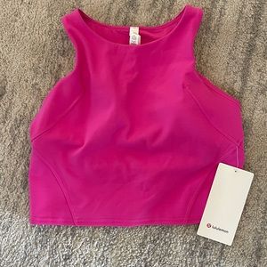 Brand New Lululemon Invigorate Train Tank Top Size 10 Color Sonic Pink Workout